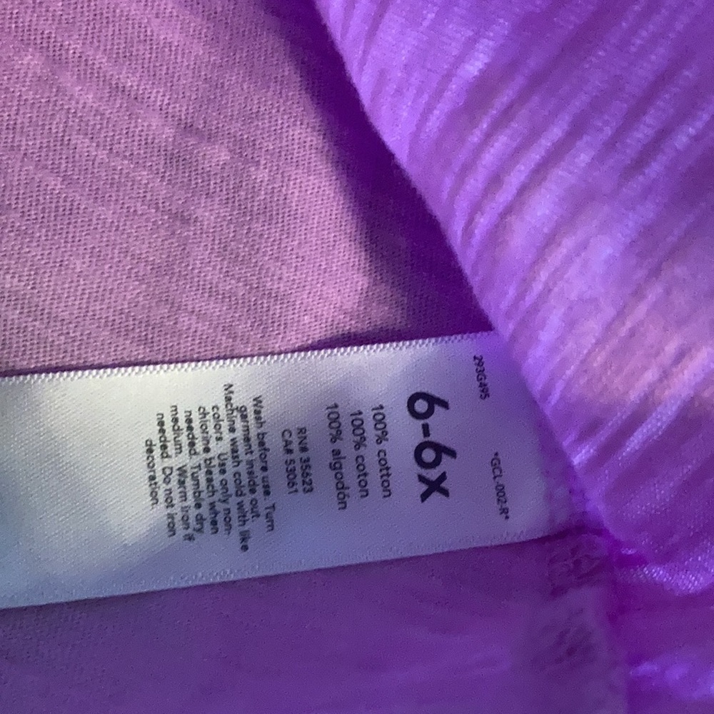 🌖 Carters 6/6x purple cold shoulder shirt - Picture 4 of 5